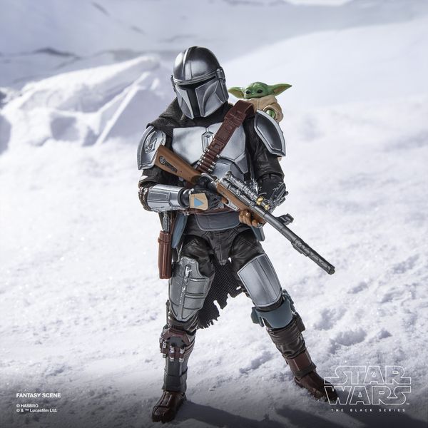 Hasbro star wars the black series, il mandaloriano e grogu - Star Wars