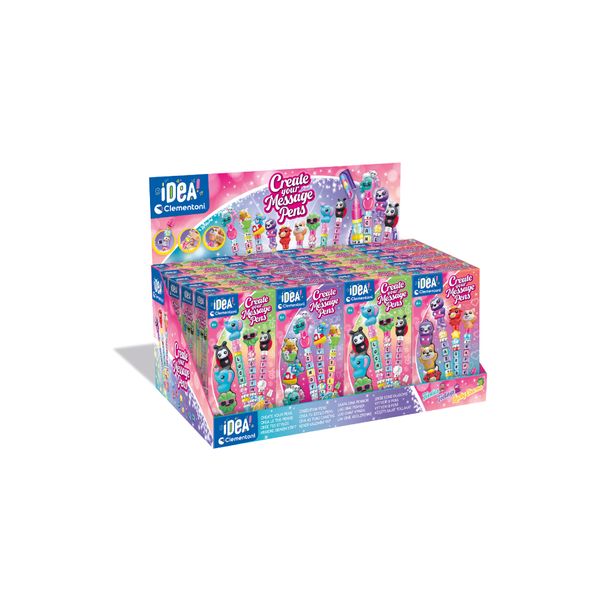 Clementoni - 18401 - crea la tua penna messaggio assortito - CLEMENTONI