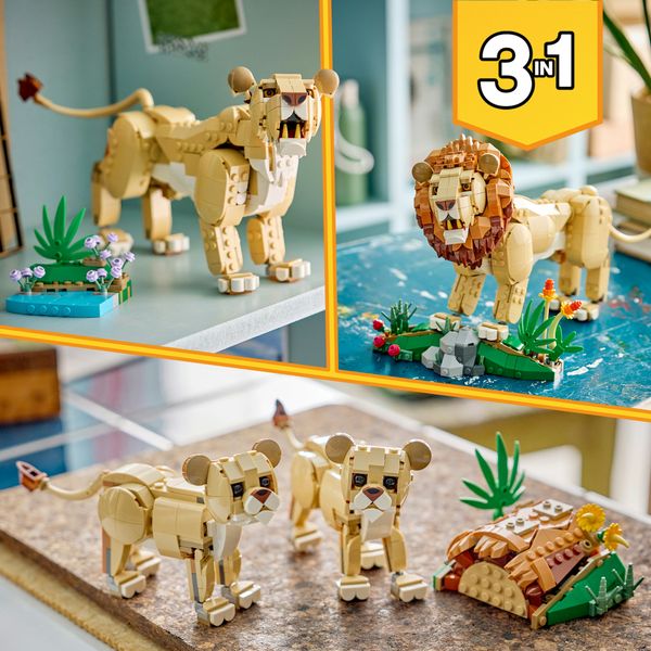 Lego lego creator animali selvatici: leone maestoso - 31386 - LEGO CREATOR
