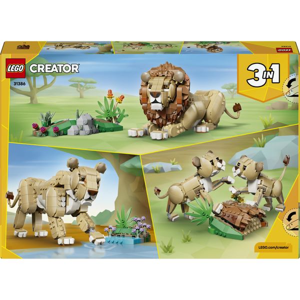 Lego lego creator animali selvatici: leone maestoso - 31386 - LEGO CREATOR