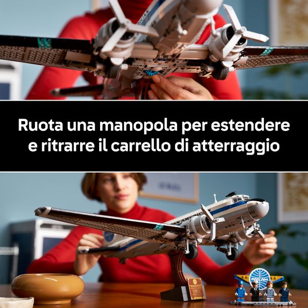 Lego icons aereo di linea douglas™ dc-3™ pan am® - 11378 - LEGO ICONS