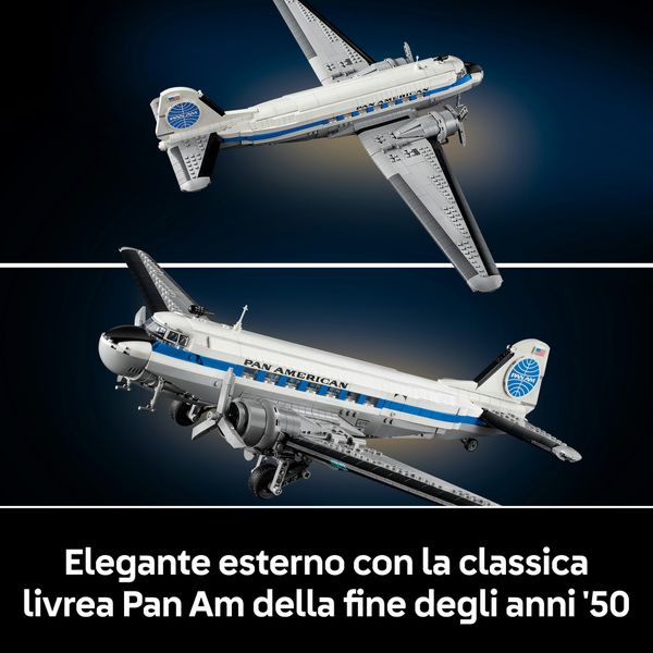 Lego icons aereo di linea douglas™ dc-3™ pan am® - 11378 - LEGO ICONS
