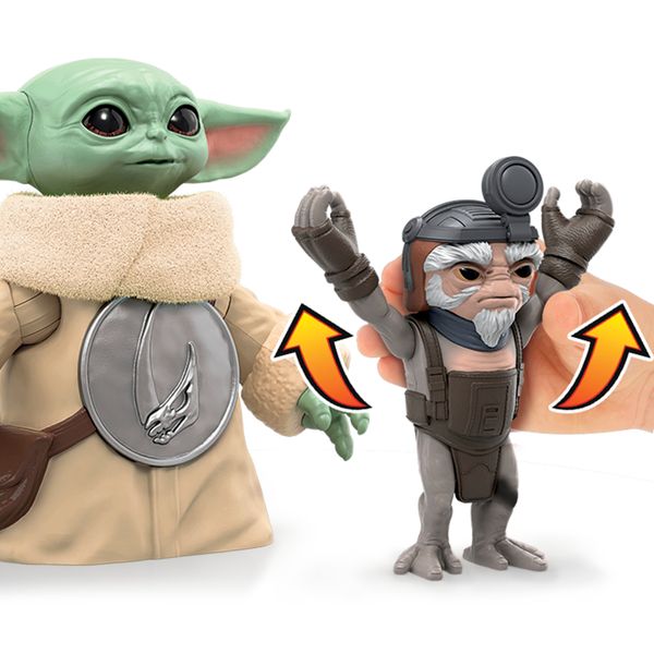 Star wars the mandalorian e grogu huggin grogu hasbro - figura interattiva con suoni - Star Wars