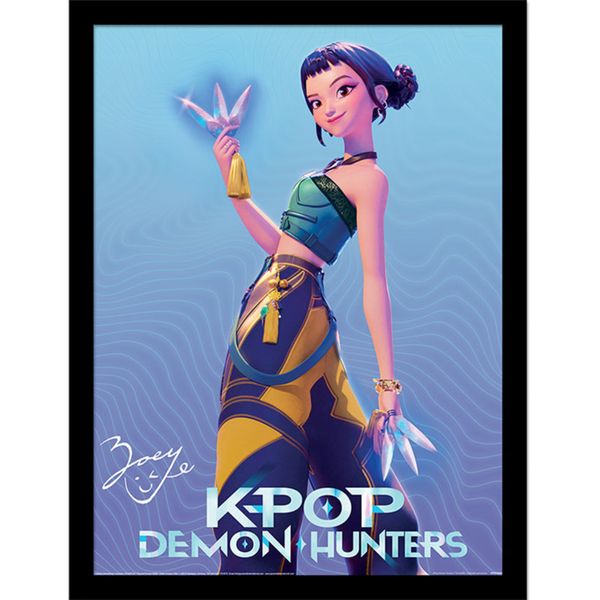 Quadro kpop demon hunters collector print zoey - KPOP DEMON HUNTERS
