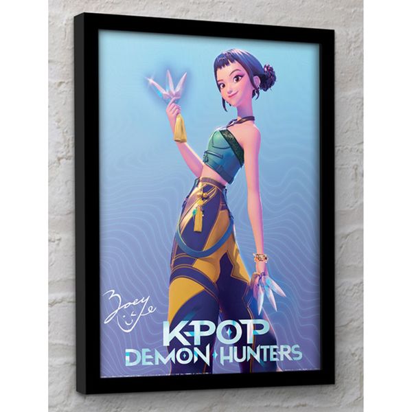 Quadro kpop demon hunters collector print zoey - KPOP DEMON HUNTERS