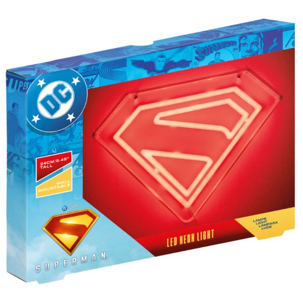 Paladone lampada neon da muro superman - DC COMICS