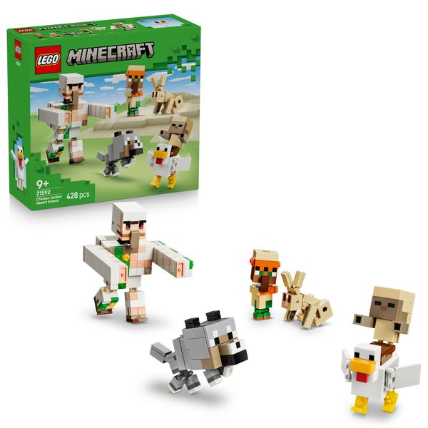 Lego minecraft attacco nel deserto del fantino di polli - 21592 - MINECRAFT, LEGO
