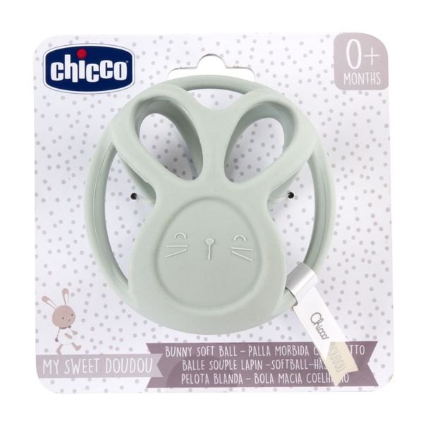 Palla morbida coniglietto - massaggiagengive sensoriale - Chicco