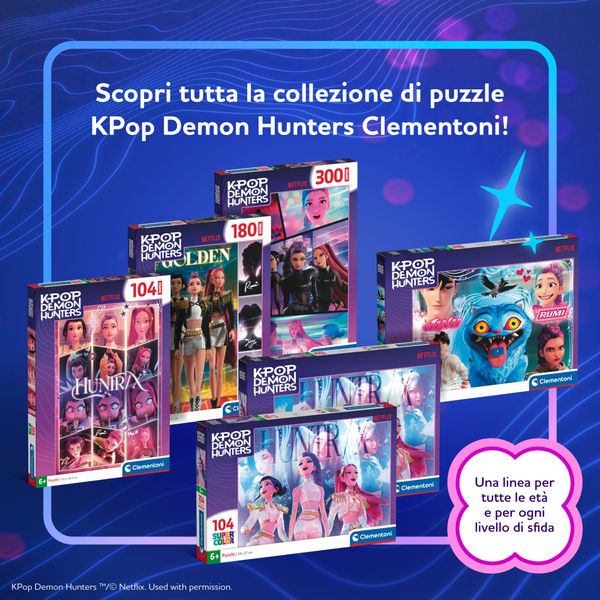 Clementoni - 27243 - puzzle 104 super kpop demon hunters - - CLEMENTONI, K-POP DEMON HUNTERS