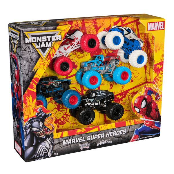 Monster jam marvel 5 monster truck, 3+ - Spiderman