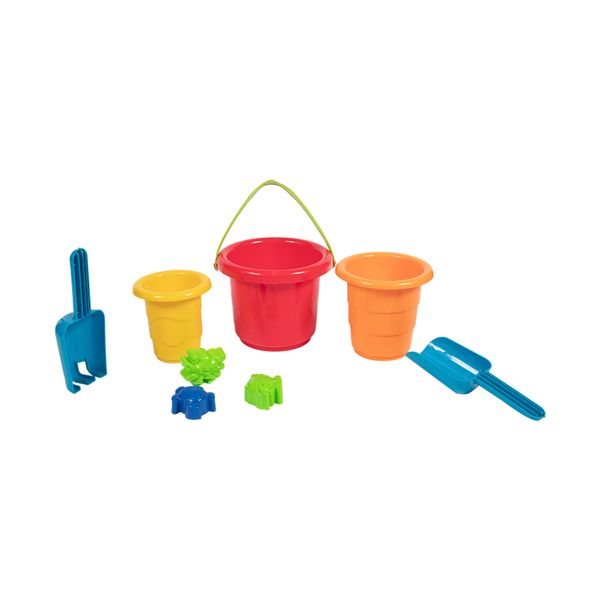 Set mare 8 in 1 per bambini con secchiello, palette e accessori da spiaggia - SUN&SPORT
