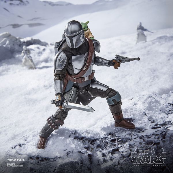 Hasbro star wars the black series, il mandaloriano e grogu - Star Wars