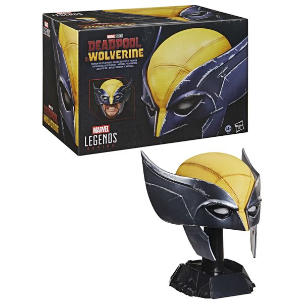 Hasbro marvel legend series, maschera premium di wolverine - MARVEL