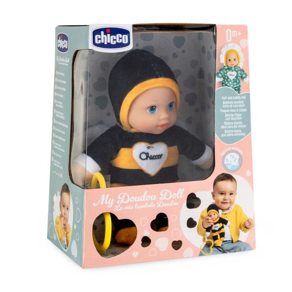 Chicco  mini bambola my doudou doll ape,  altezza 18 cm - Chicco