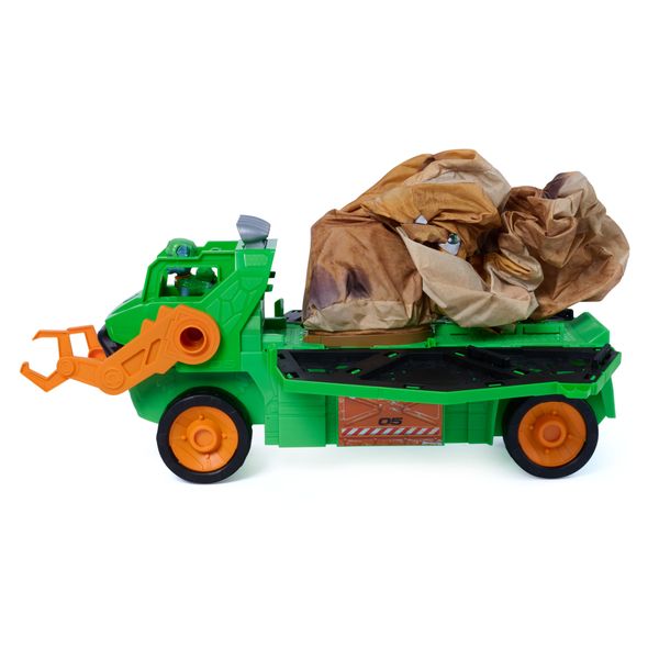 Paw patrol: the dino movie, megasaurus dino veicolo con dinosauro giocattolo gonfiabile da 76,2 cm e personaggio rocky, dai 3 anni in su - Paw Patrol