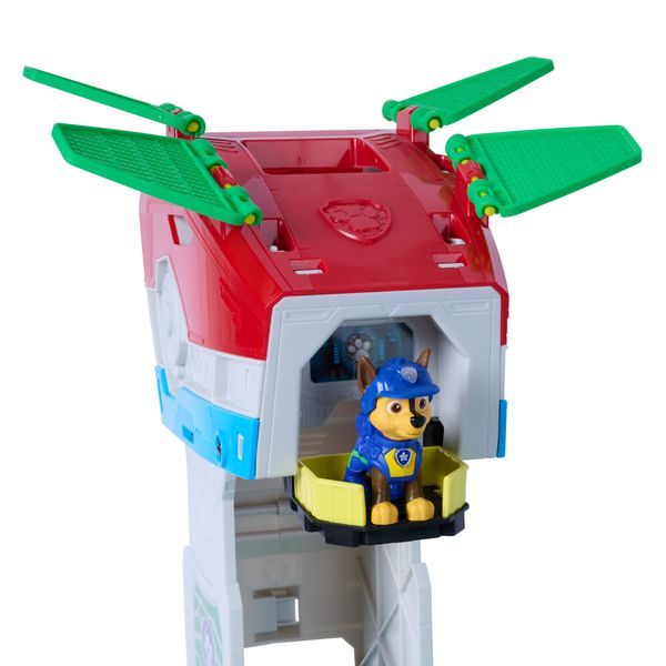 Paw patrol: the dino movie, quartier generale dino mobile trasformabile 2in1 con luci e suoni, include action figure di chase e 2 veicoli, dai 3 anni - Paw Patrol
