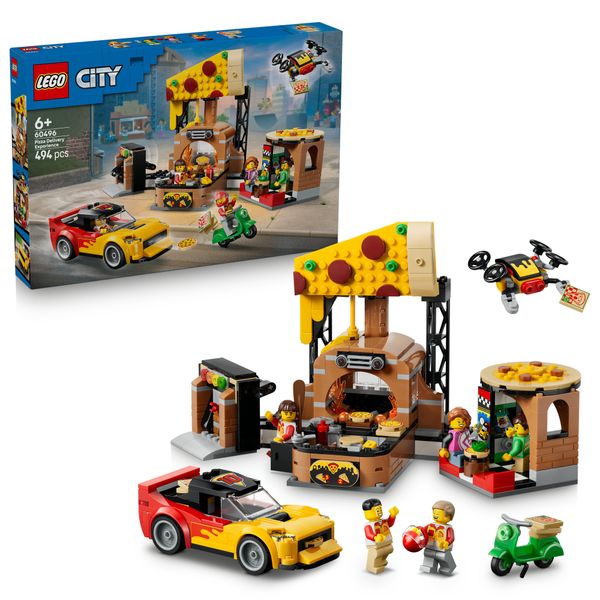 Lego lego city centro di consegna pizze con veicoli - 60496 - LEGO CITY