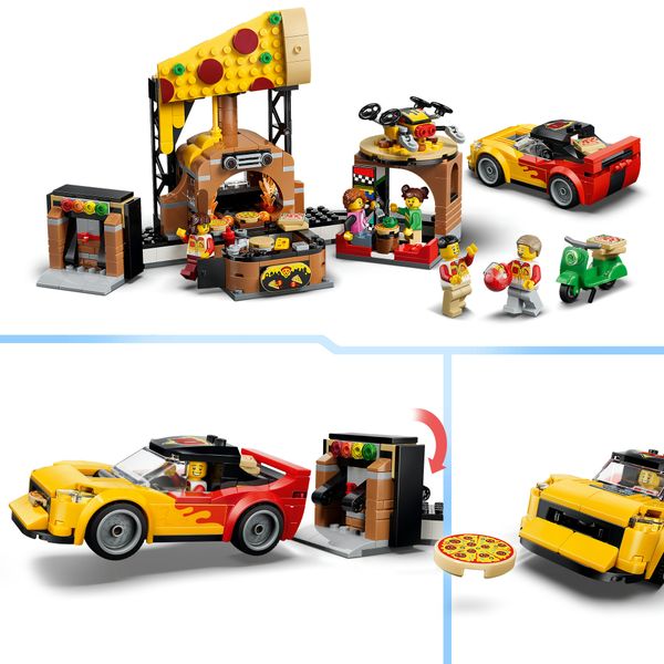 Lego lego city centro di consegna pizze con veicoli - 60496 - LEGO CITY