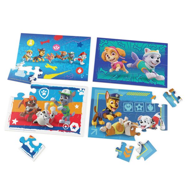 Paw patrol 4 puzzle in legno, 4+ - Paw Patrol