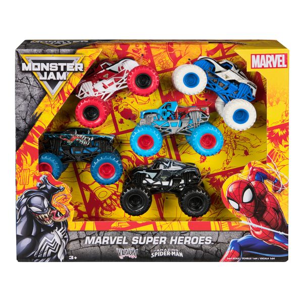 Monster jam marvel 5 monster truck, 3+ - Spiderman