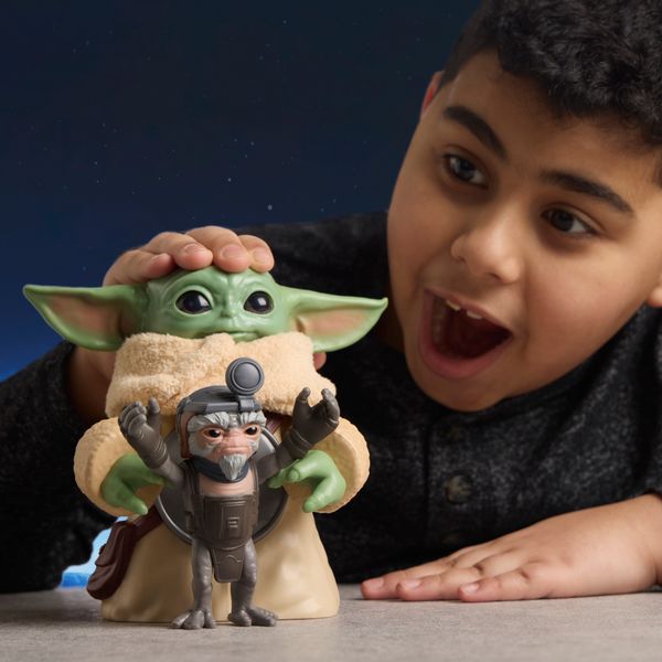 Star wars the mandalorian e grogu huggin grogu hasbro - figura interattiva con suoni - Star Wars