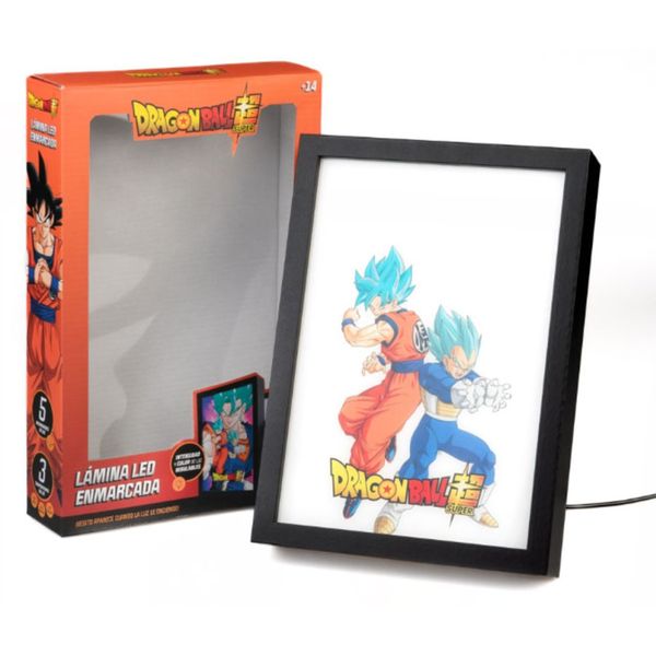 Quadro retroilluminato led dragon ball super goku & vegeta - FUNKO POP!