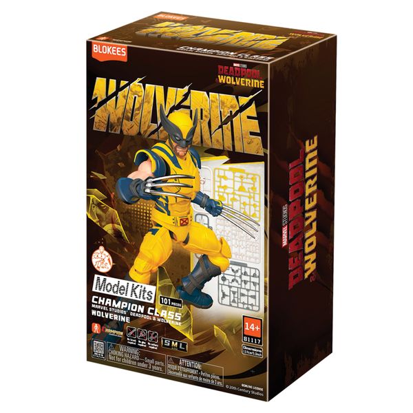 Blokees figures - marvel heroes - champion class - wolverine - 101 pcs - BLOKEES, MARVEL