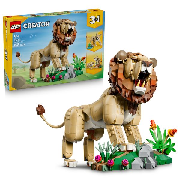 Lego lego creator animali selvatici: leone maestoso - 31386 - LEGO CREATOR