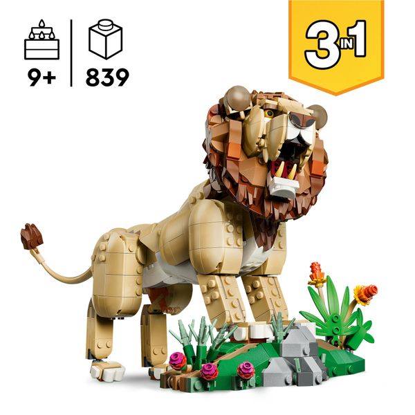 Lego lego creator animali selvatici: leone maestoso - 31386 - LEGO CREATOR