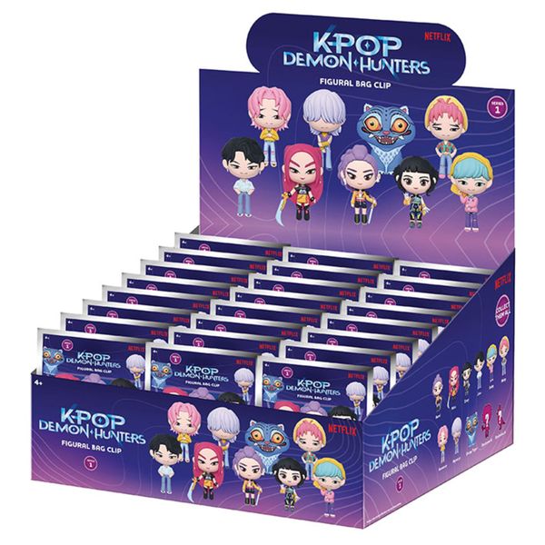 Portachiavi clip 3d kpop demon hunters serie 1- assortito - K-POP DEMON HUNTERS