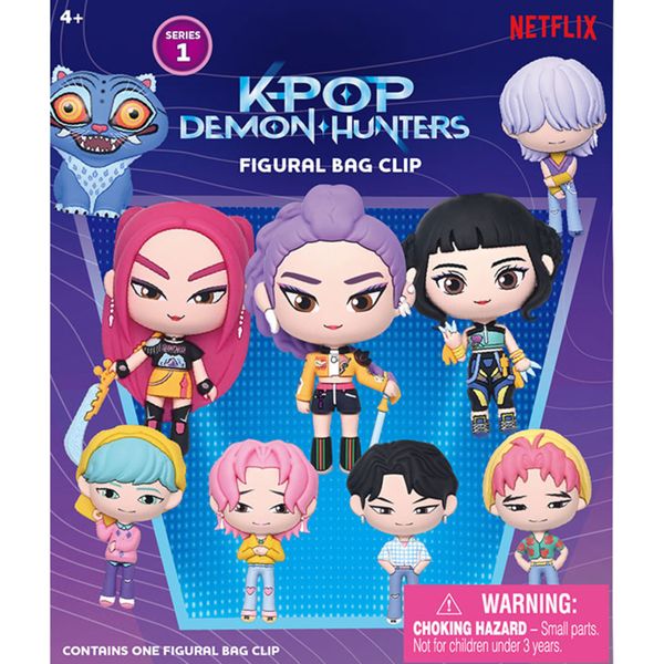 Portachiavi clip 3d kpop demon hunters serie 1- assortito - K-POP DEMON HUNTERS