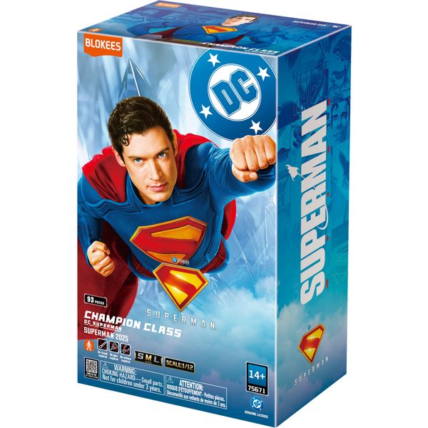 Blokees figures - dc - champion class 01 - superman - movie 2025 - DC COMICS, BLOKEES