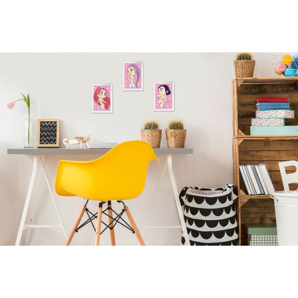 Ravensburger - creart atelier k-pop demon hunters - atelier per dipingere con i numeri 7+ anni, 3 tavole da dipingere, 9 colori acrilici e 3 cornici - NETLFIX, K-POP DEMON HUNTERS