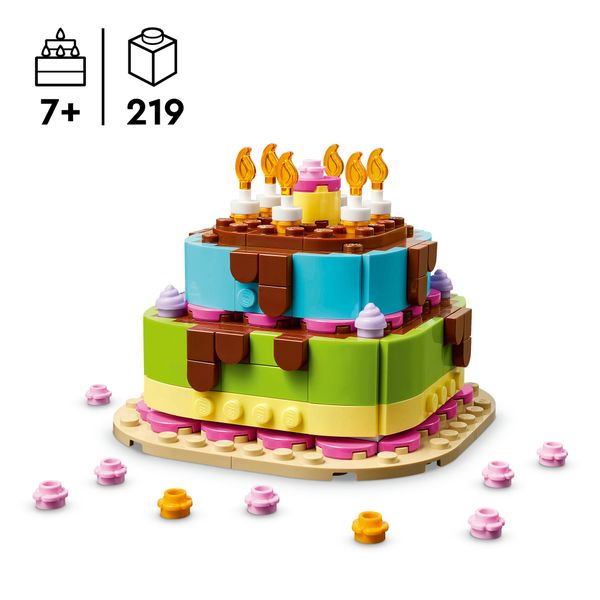 Lego lego iconic torta della festa di compleanno - 40815 - LEGO ICONS