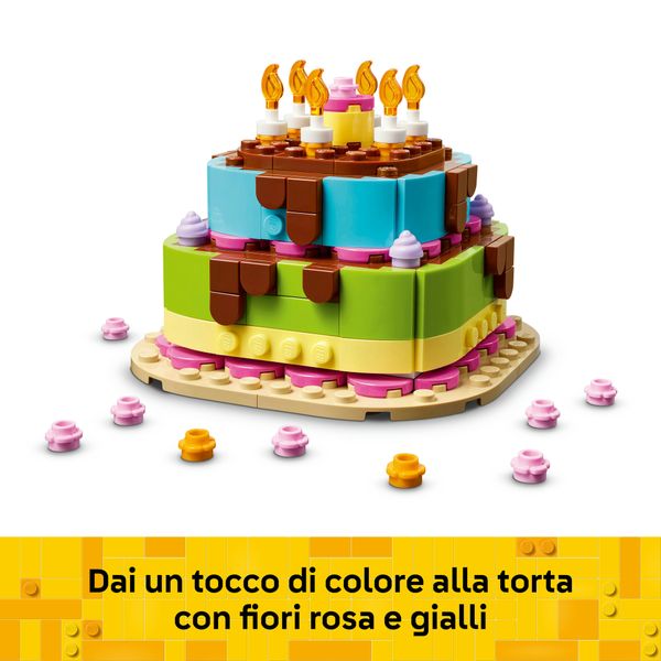 Lego lego iconic torta della festa di compleanno - 40815 - LEGO ICONS