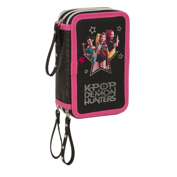 Astuccio triplo 37 pezzi k‑pop demon hunters energy ufficiale – completo scuola - K-POP DEMON HUNTERS
