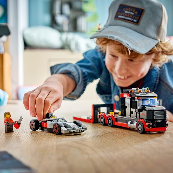 Lego city 60493 display truck f1 con auto da corsa audi f1 - LEGO CITY