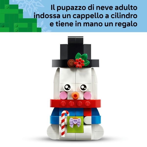 Lego lego iconic pupazzi di neve ornamentali - 40812 - LEGO ICONS