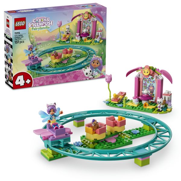 Lego gabby's dollhouse montagne russe fatate e tea party - 11214 - GABBY'S DOLLHOUSE, LEGO