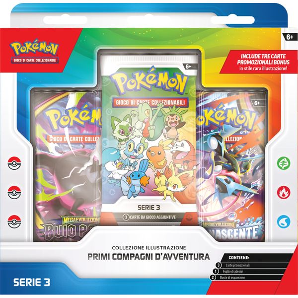 Pokémon collezione illustrazione primi compagni d'avventura - serie 3 - POKEMON