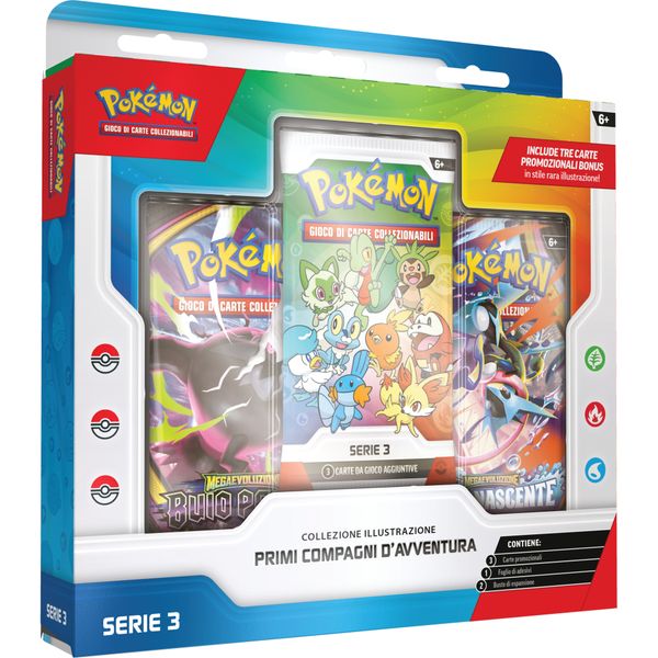 Pokémon collezione illustrazione primi compagni d'avventura - serie 3 - POKEMON