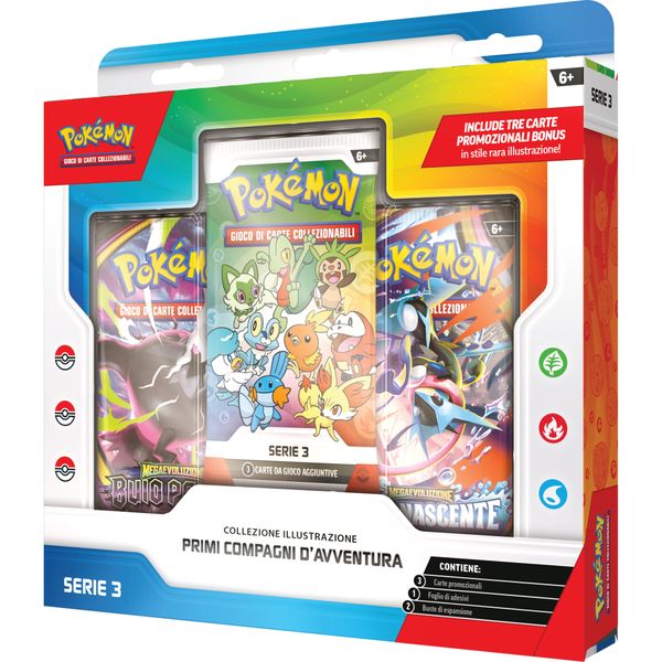 Pokémon collezione illustrazione primi compagni d'avventura - serie 3 - POKEMON