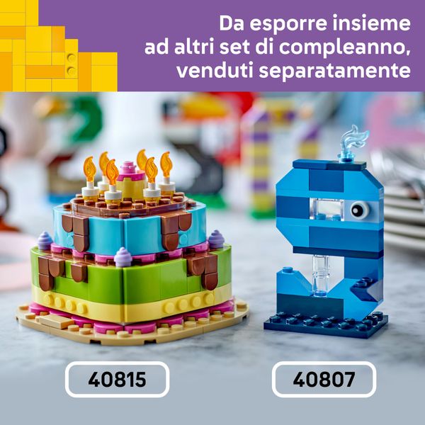Lego lego iconic torta della festa di compleanno - 40815 - LEGO ICONS
