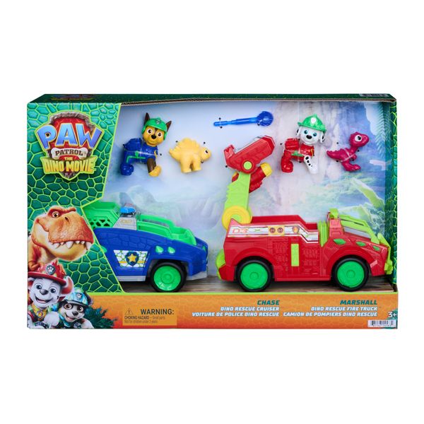 Paw patrol missione dinosauri bundle - veicoli dino di chase e marshall - Paw Patrol