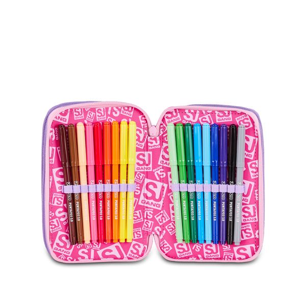 Astuccio 3 zip 3d - pixie unicorn - SEVEN