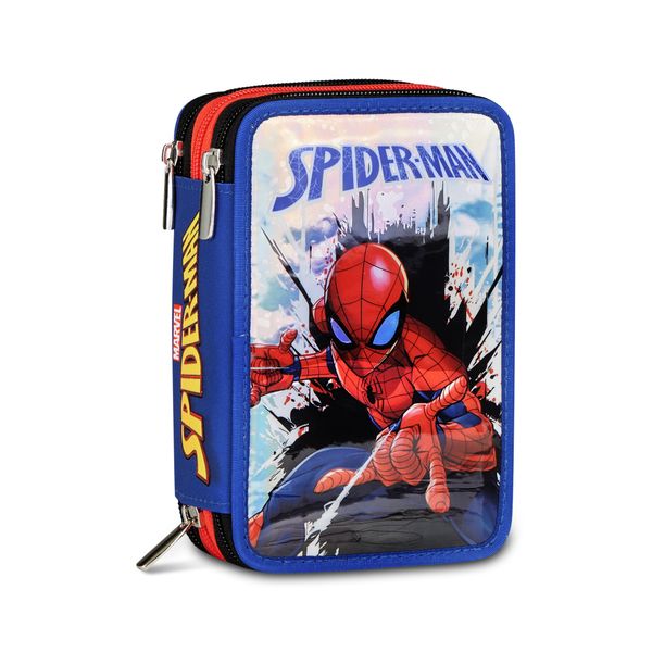 Astuccio 3 zip spiderman - SEVEN, Spiderman