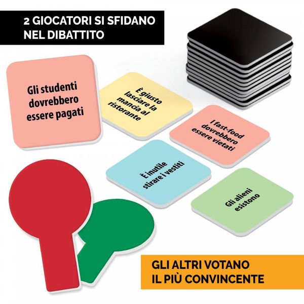 Dibattito – party game divertente di argomentazione e persuasione 10+ - LUDIC