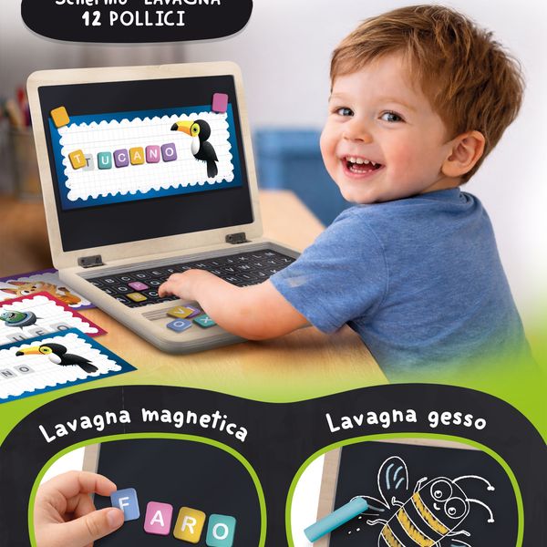 Carotina gli utilissimi primo laptop di legno - LISCIANI