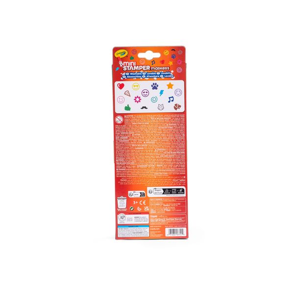 Crayola pip squeaks - 16 mini pennarelli lavabili con punta a stampino - CRAYOLA