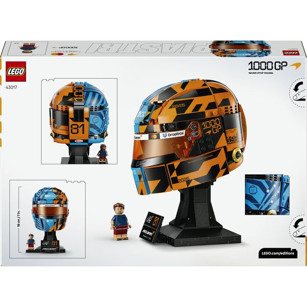 Lego editions formula 1 casco di oscar piastri mclaren mastercard f1® team - 43017 - LEGO